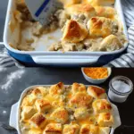 Lazy Biscuits & Gravy Breakfast Casserole