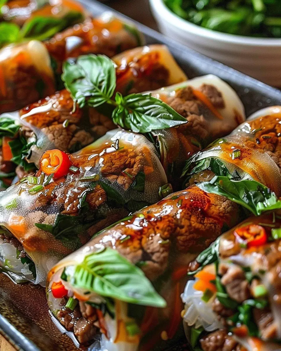 Thai Basil Beef Rolls: Easy, Flavor-Packed Dinner Delight