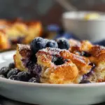 Blueberry Lemon French Toast Casserole Overnight Recipe