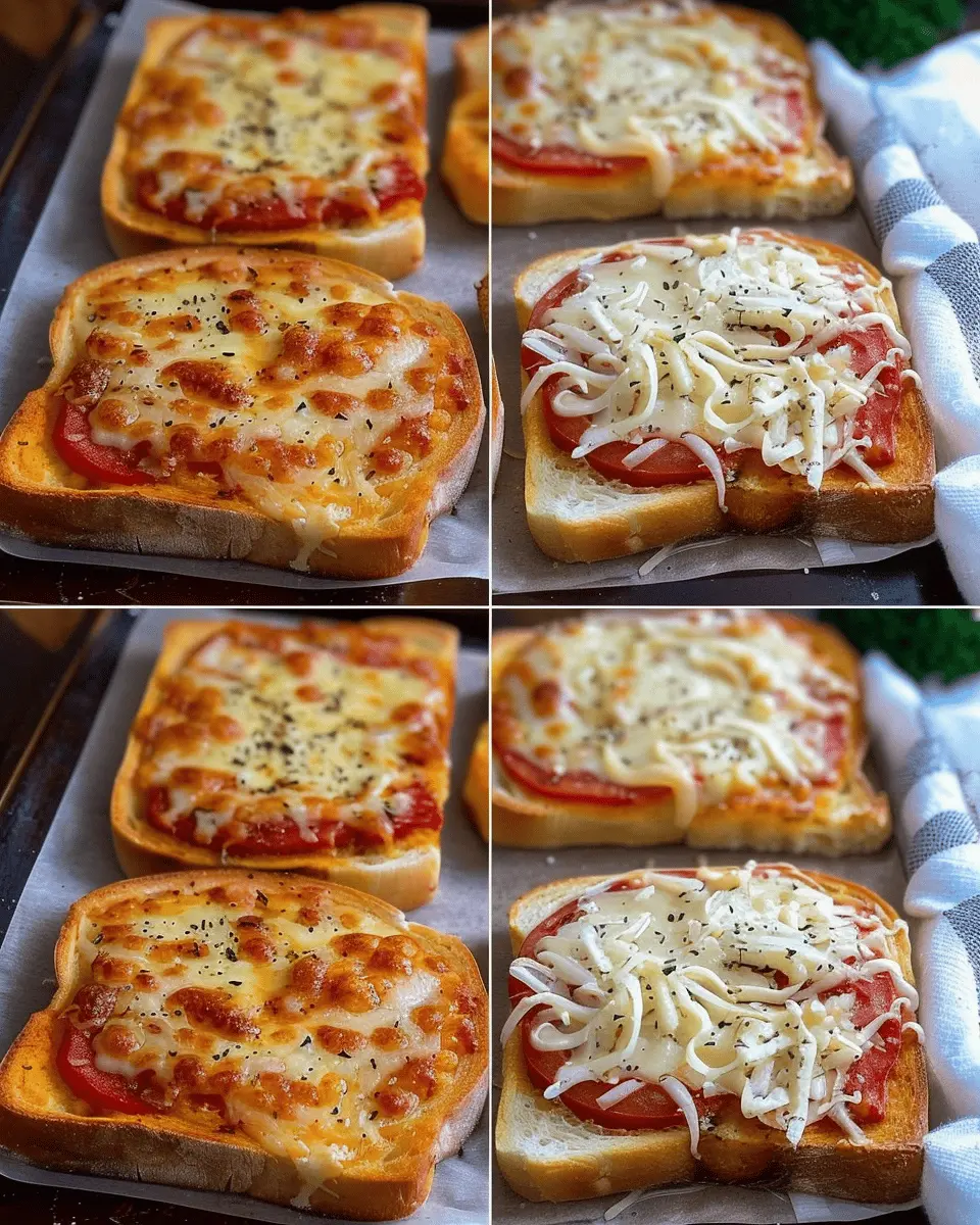 Garlic Toast Pizzas: Easy Recipes with Turkey Bacon and Chicken Ham