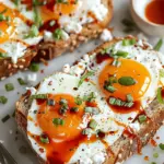 Cottage Cheese Egg & Sriracha Protein Toast