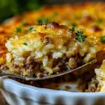 French Onion Ground Beef and Rice Casserole