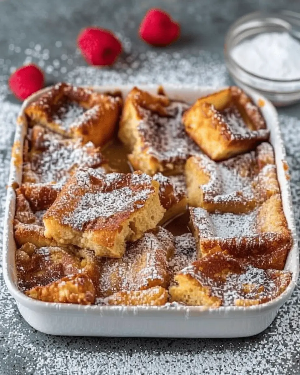 Easy French Toast Casserole with Turkey Bacon Delight
