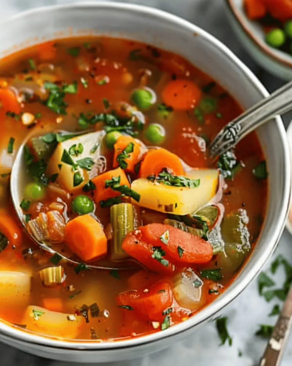 Vegetable Soup Delight: Easy Comfort in Every Bowl