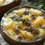 Cheesy Hamburger Potato Soup