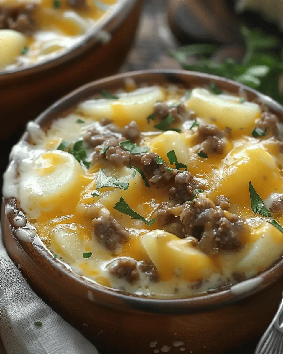 Cheesy Hamburger Potato Soup: Easy Comfort Food for All