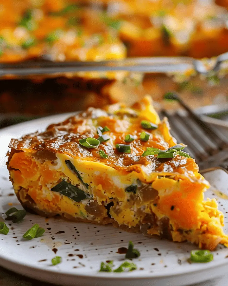 Sweet Potato Egg Casserole: Easy Comfort Food with Turkey Bacon