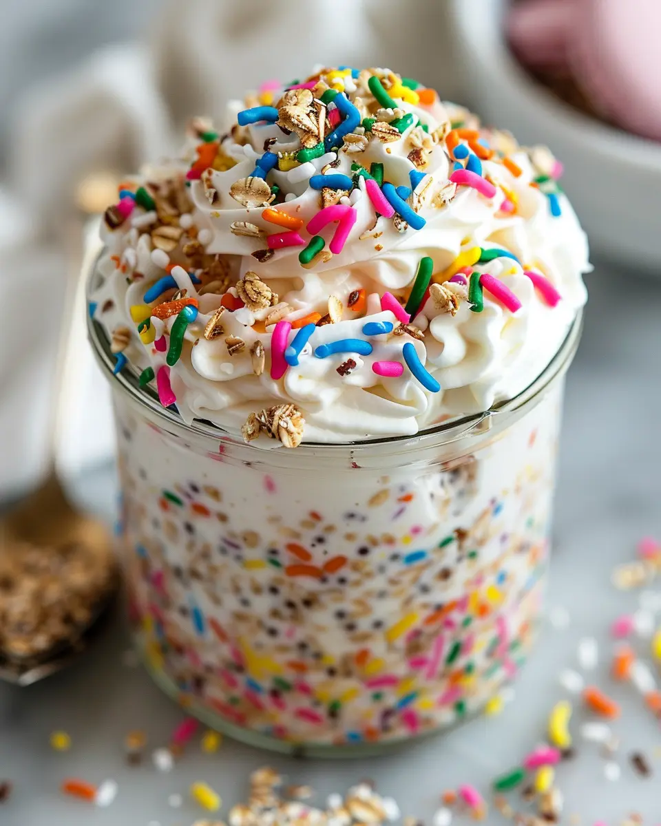 Birthday Cake Overnight Oats: The Best Indulgent Morning Treat