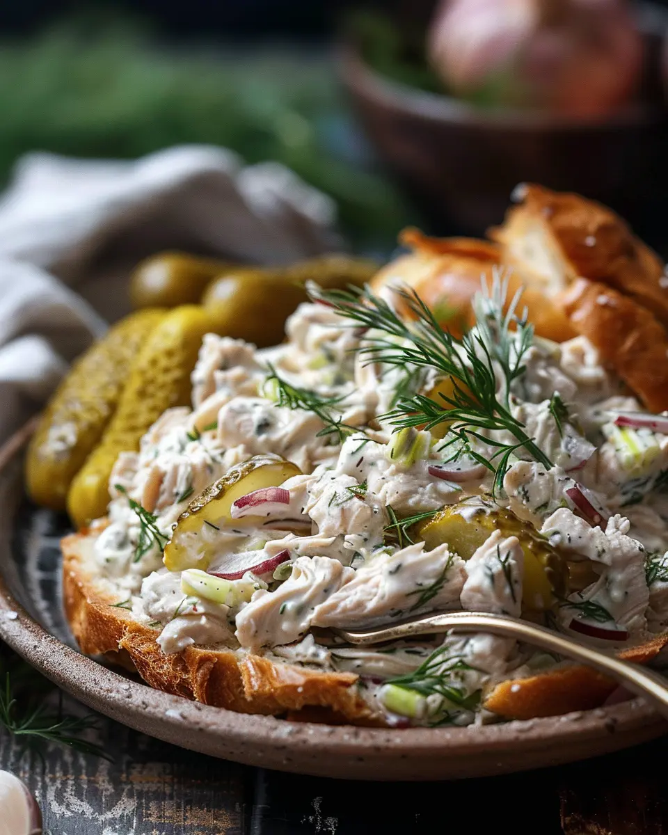 Crunchy Dill Pickle Chicken Salad: A Fresh and Easy Delight