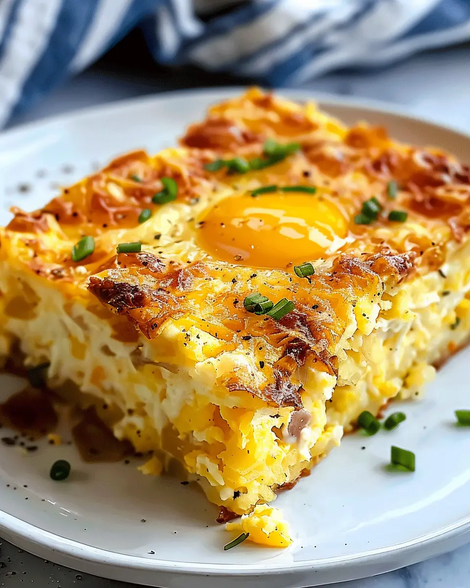 Hash Brown Egg Casserole Recipe: Easy Delight with Turkey Bacon