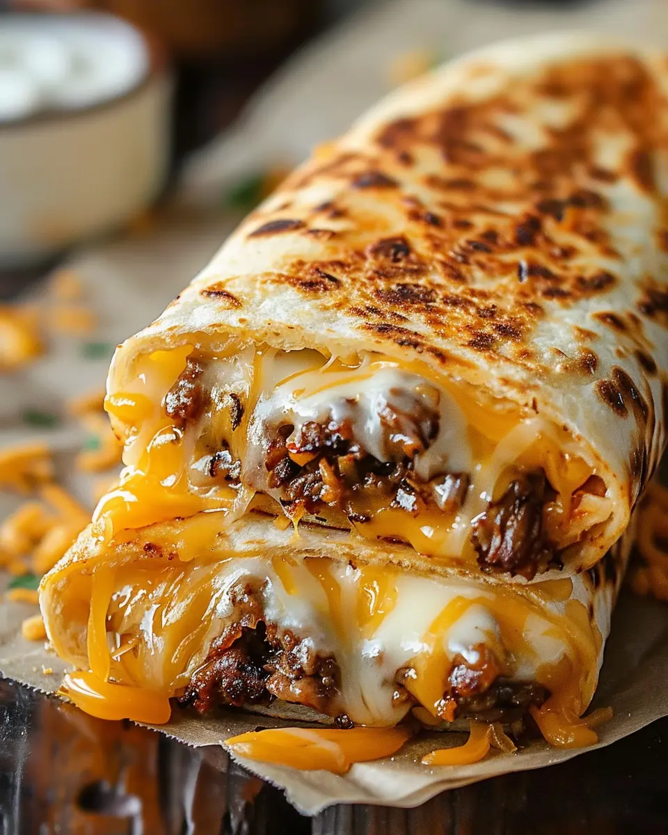 Grilled Cheese Burrito: The Best Turkey Bacon &amp; Chicken Ham Twist