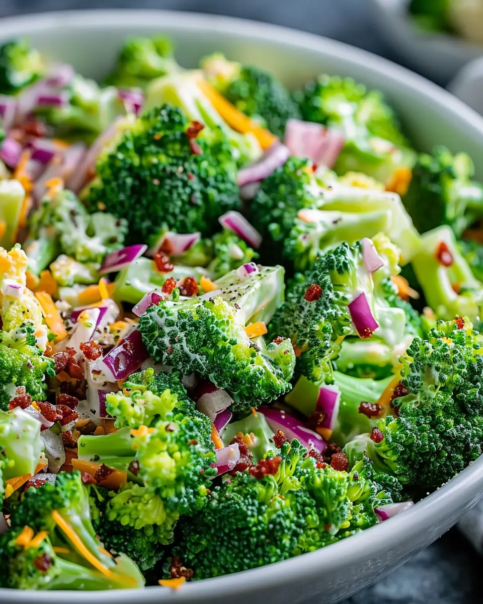Broccoli Salad: The Best Crunchy Delight with Turkey Bacon