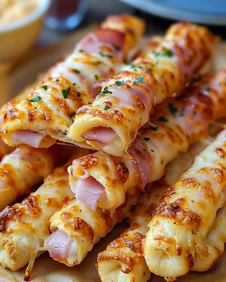 Ham and Cheese Sticks: Easy Chicken Ham and Turkey Bacon Recipe