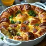 Croissant Breakfast Casserole