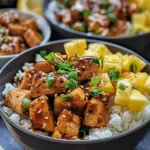 Teriyaki Chicken and Pineapple Bowls