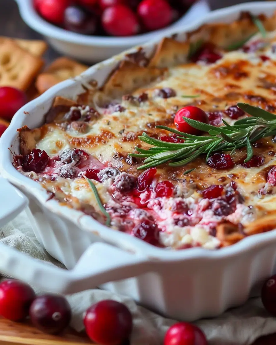 Baked Cranberry Cream Cheese Dip: The Best Easy Party Treat