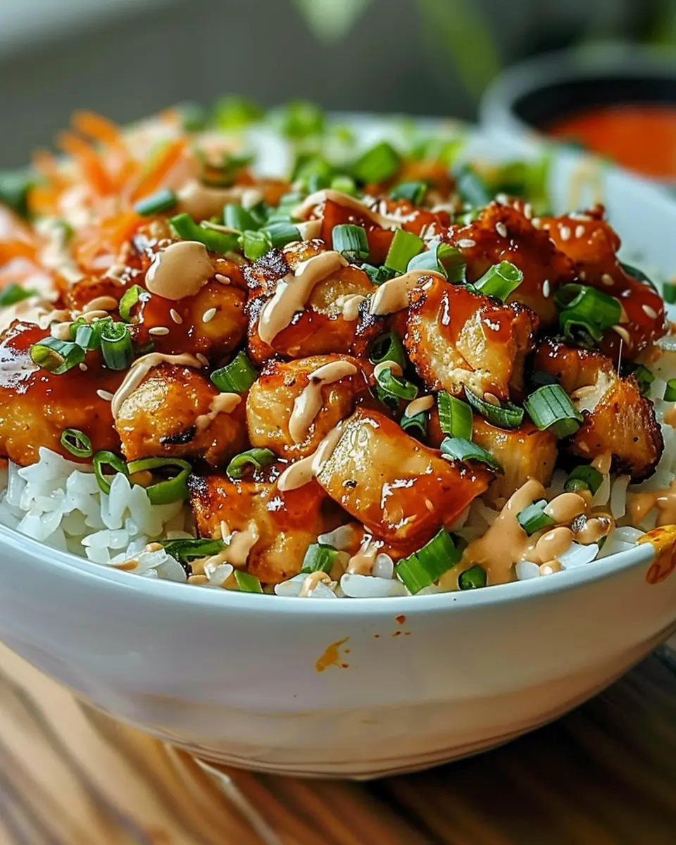 Bang Bang Chicken Bowl: Easy Recipe with Turkey Bacon Twist