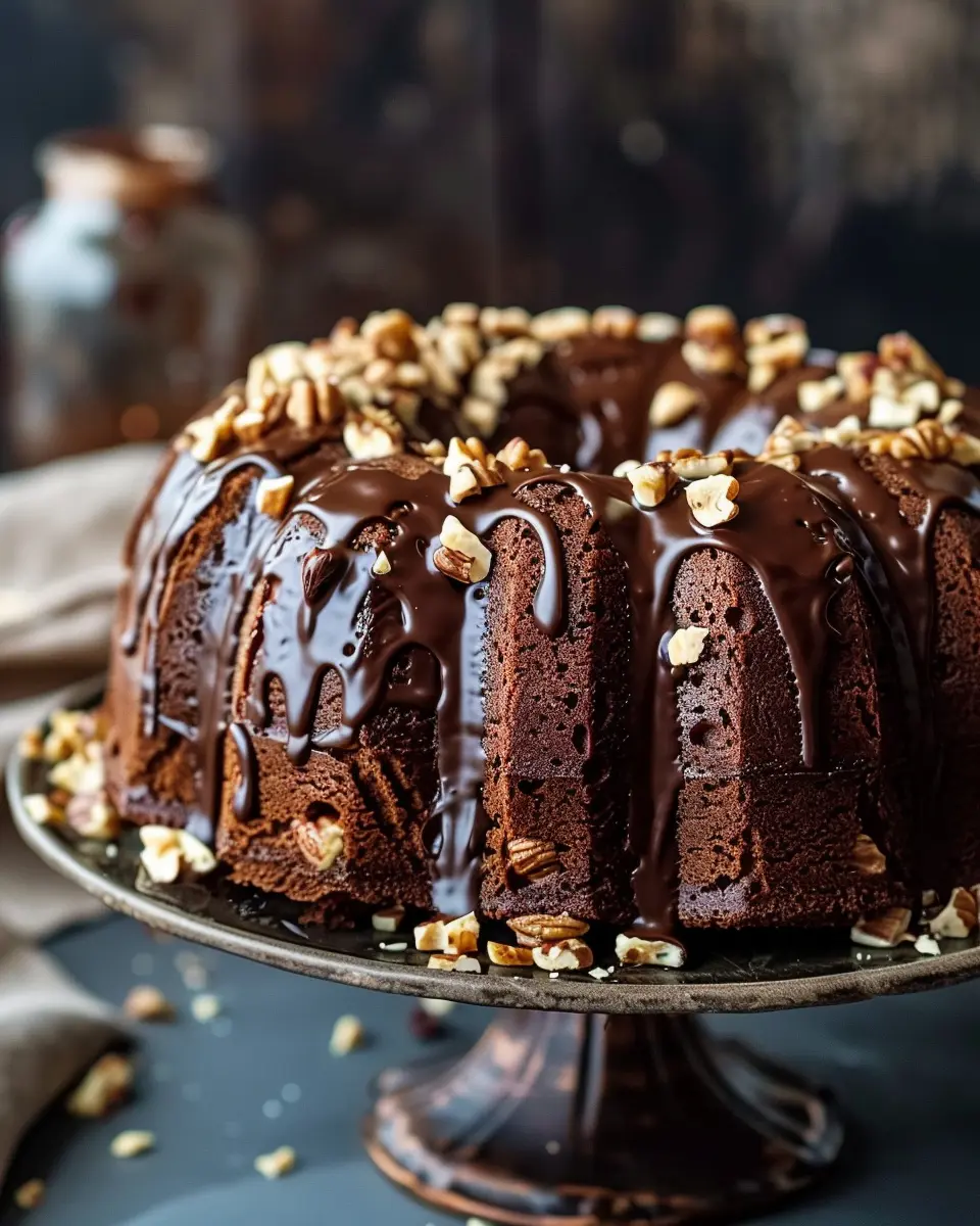 Hazelnut Bundt Cake with Espresso &amp; Chocolate Glaze: Your Best Indulgence