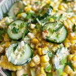 Street Corn Creamy Cucumber Salad