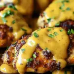 Pretzel Chicken with Mustard-Cheddar Sauce