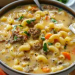 Macaroni Cheeseburger Soup