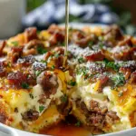Sweet Maple Sausage Breakfast Casserole