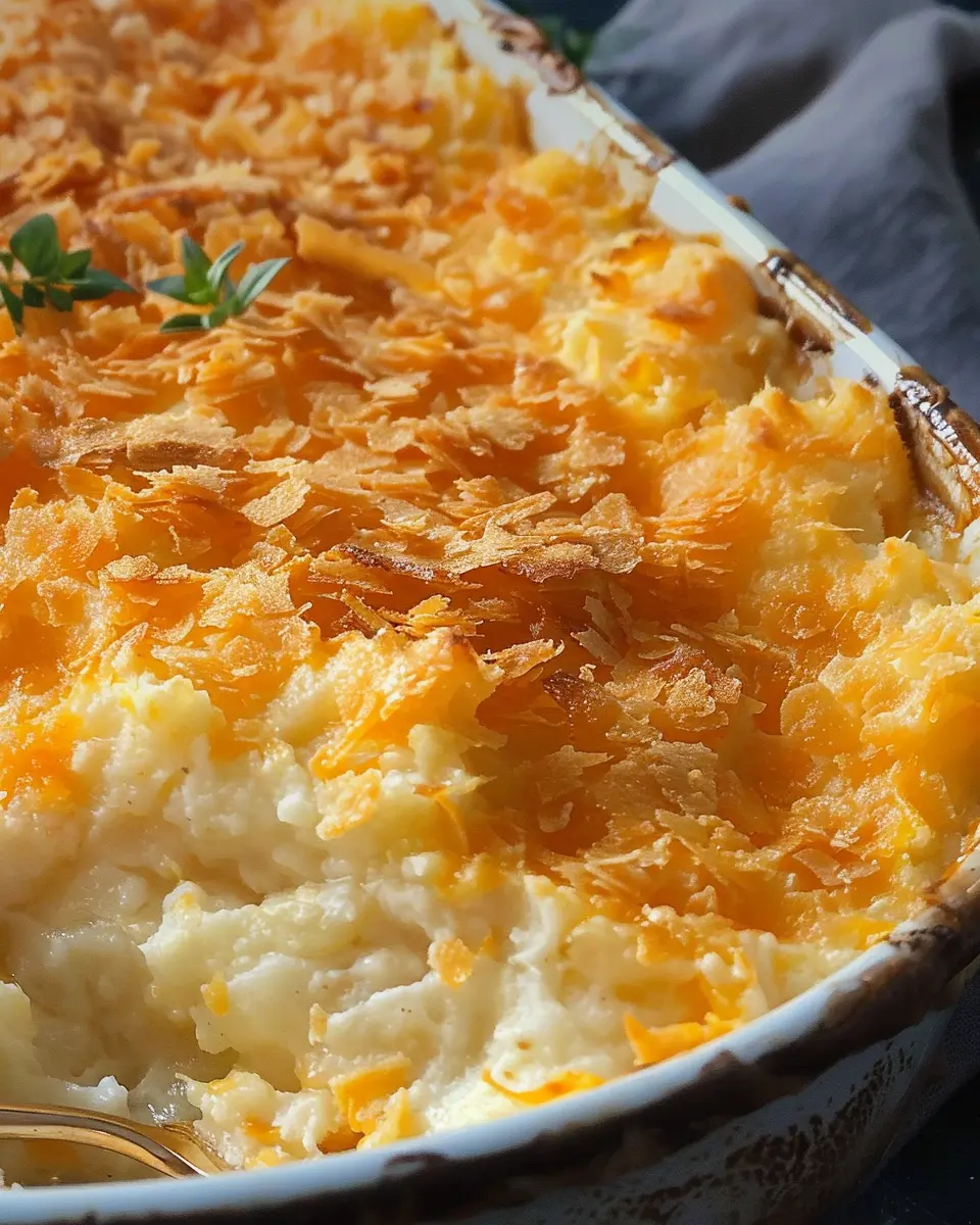 Funeral Potatoes: The Easy Comfort Food with Turkey Bacon &amp; Chicken Ham