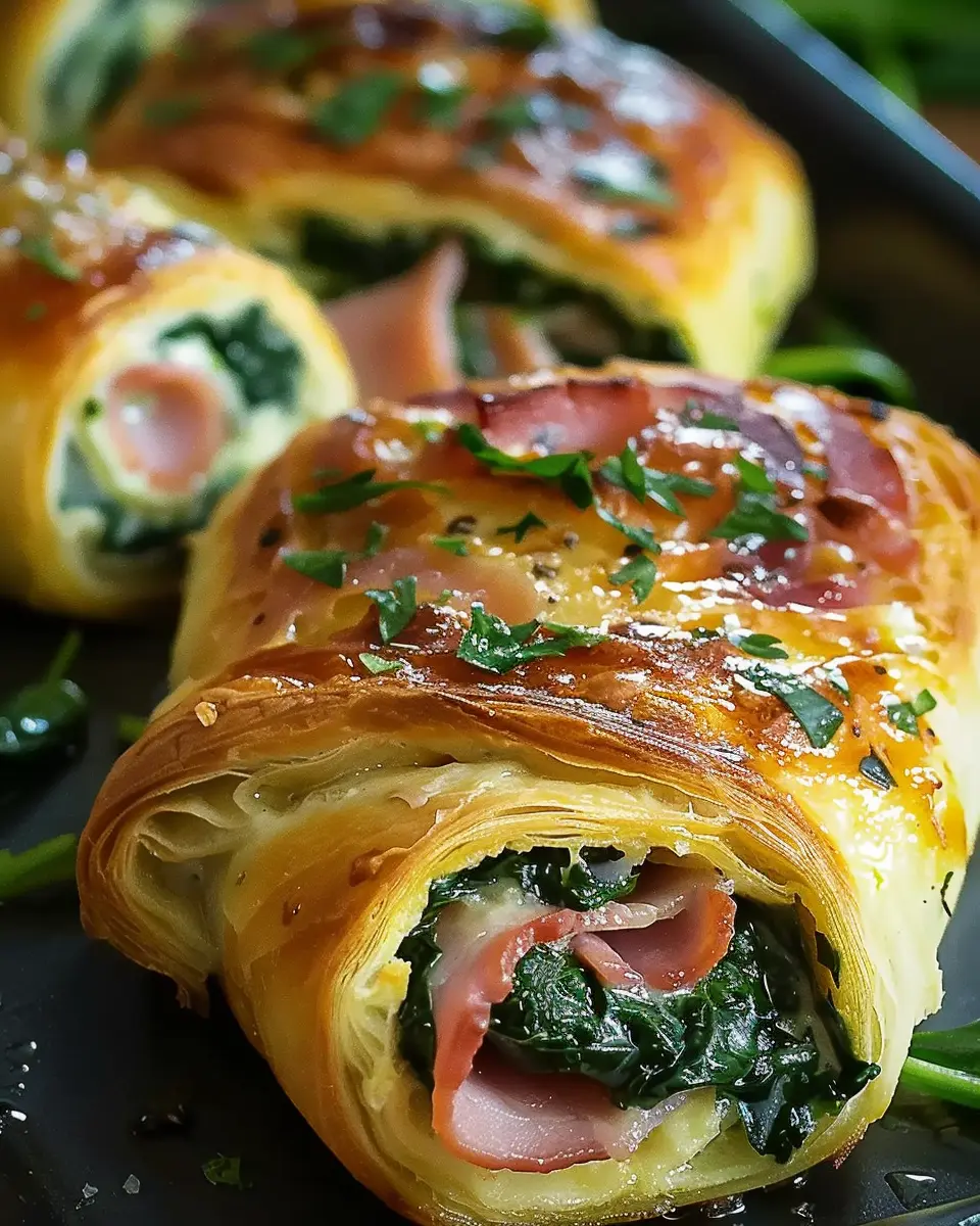 Spinach Ham Breakfast Rolls: Easy &amp; Wholesome Morning Delight