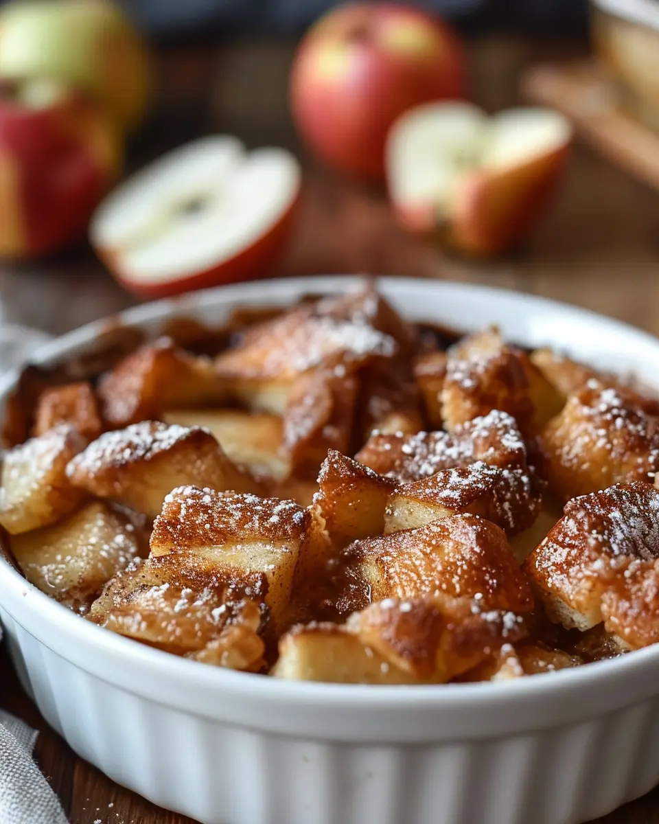 Apple Cinnamon French Toast Casserole with Turkey Bacon Bliss