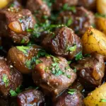 Garlic Butter Beef Bites with Potatoes