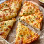 Air Fryer Cheesy Tortilla Garlic Bread