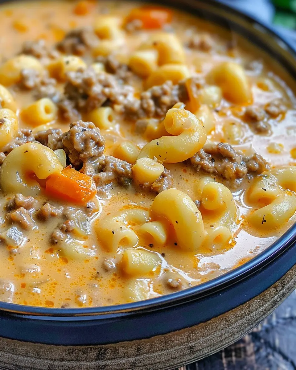 Cheeseburger Macaroni Soup: A Comforting and Easy Recipe