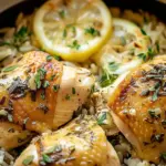 Slow Cooker Lemon Herb Chicken and Rice