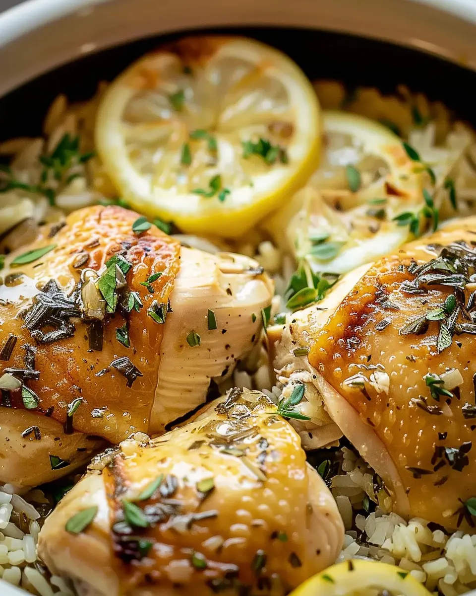 Slow Cooker Lemon Herb Chicken and Rice: A Delightfully Easy Meal