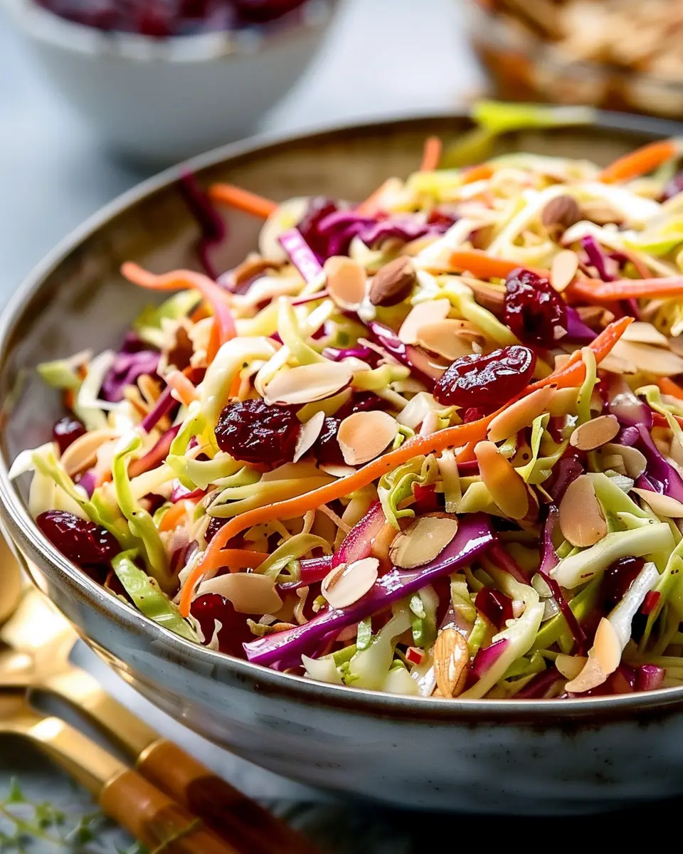 Cranberry Almond Thanksgiving Slaw Recipe: A Fresh and Easy Delight