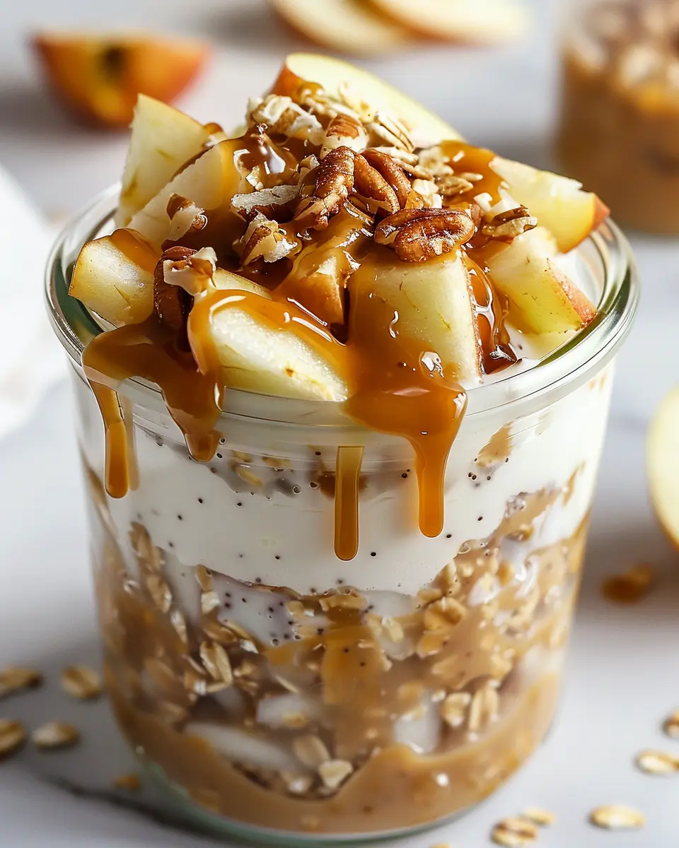 Caramel Apple Overnight Oats: Easy and Indulgent Breakfast Treat