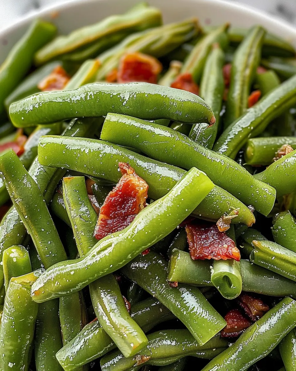 Crack Green Beans with Turkey Bacon for a Delicious Twist