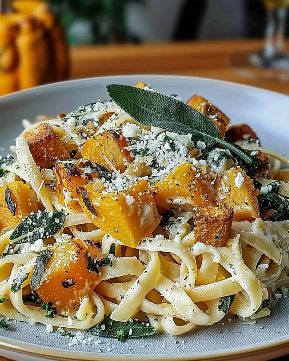 Butternut Squash Sage Pasta: A Cozy, Hearty Treat with Turkey Bacon
