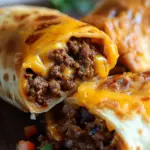 Beef and Cheese Chimichangas