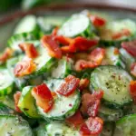 Crunchy Cucumber Salad with Bacon