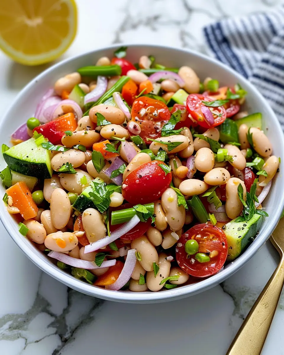 Easy Lemon-Marinated Bean and Vegetable Salad for Fresh Flavors