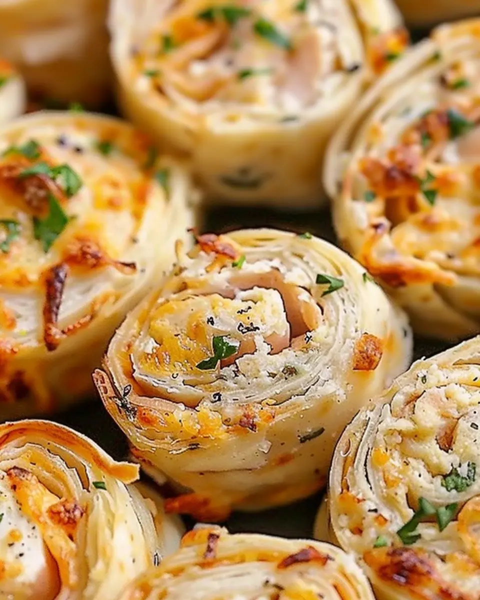 Crack Chicken Pinwheels: Easy Turkey Bacon &amp; Chicken Ham Delight