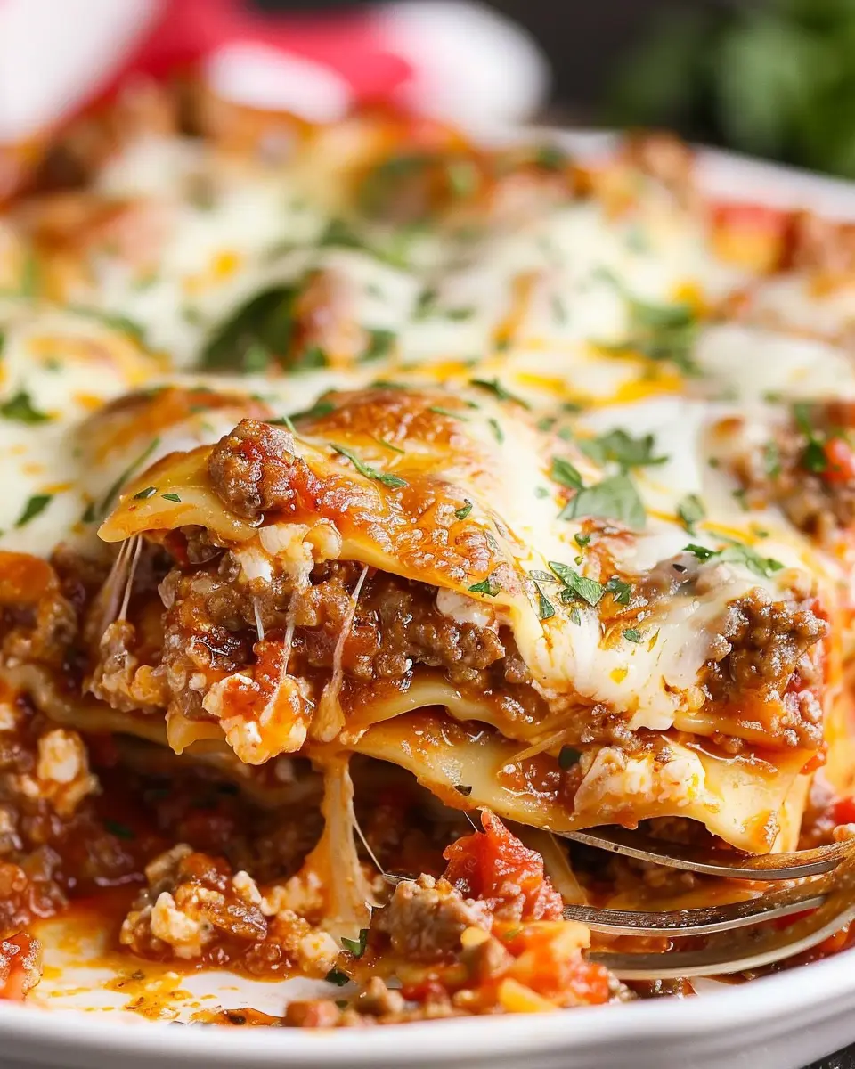 Easy Lasagna Recipe: Indulgent Comfort Food with Turkey Bacon and Chicken Ham