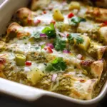 Plant-based Potato Green Chili Enchiladas