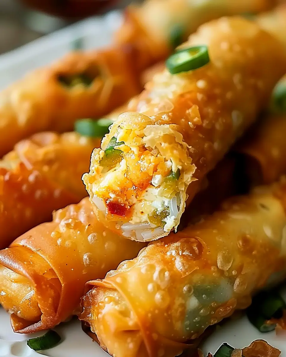 Mini Jalapeño Popper Egg Rolls: Easy Turkey Bacon Delight