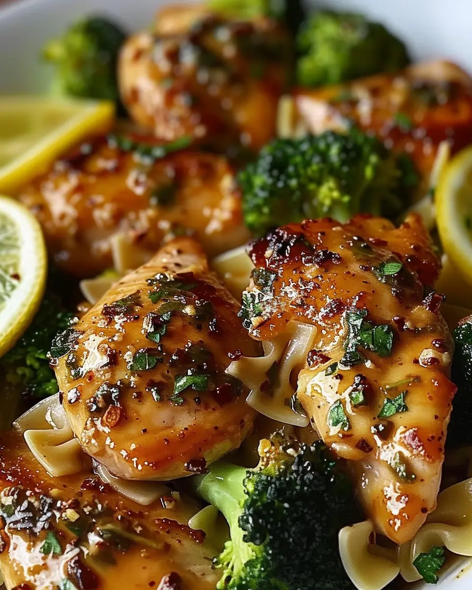 Cowboy Butter Lemon Bowtie Chicken: Easy Recipe with Broccoli