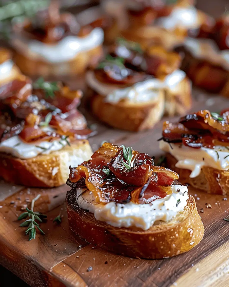 Million Dollar Turkey Bacon Crostini: The Best Indulgent Snack