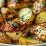 Garlic Parmesan Crockpot Chicken and Potatoes