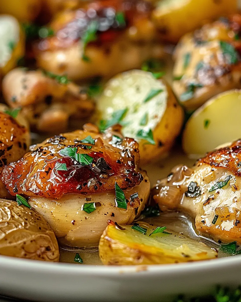 Garlic Parmesan Crockpot Chicken and Potatoes: Easy Family Favorite