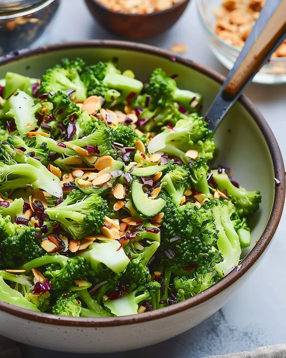 Light Easy Broccoli Salad with Turkey Bacon for a Fresh Twist